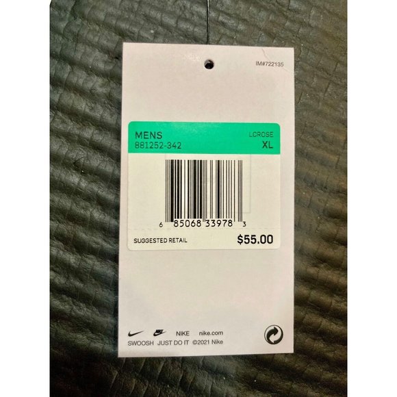 Nike Untouchable Speed V Neck Short Sleeve Jersey Mens Green 881252-342 XL - Picture 8 of 9